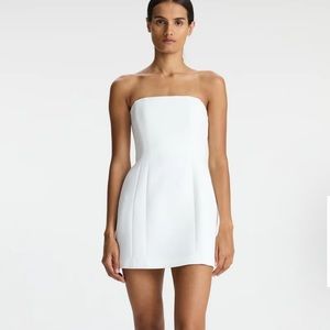 NWT ALC White Elsie Strapless Mini Dress